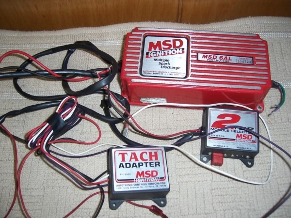 New Jersey Msd 6al Ignition Box, 2 Step Module, And Msd Tach