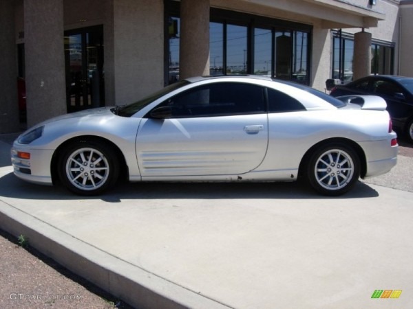 Sterling Silver Metallic 2000 Mitsubishi Eclipse Gs Coupe Exterior