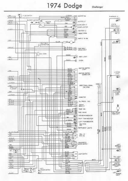 1974 Dodge Charger Wiring Diagrams
