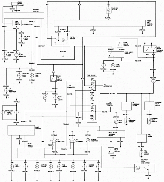 86 Toyota Pickup Wiring Diagram