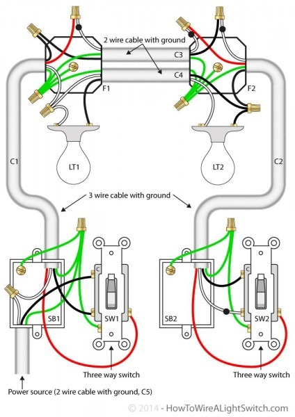 Wiring Diagram 3 Switches 2 Lights