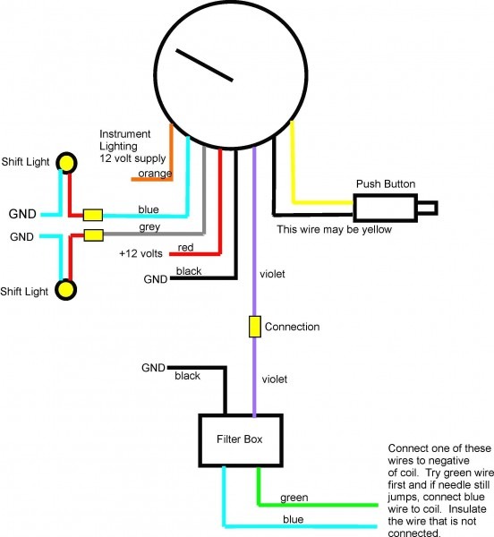 Rpm Gauge Wiring Diagram