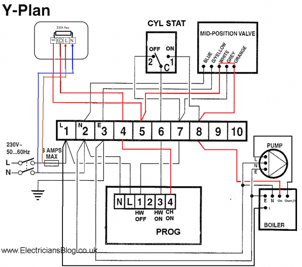 Y Plan Electrical Diagram