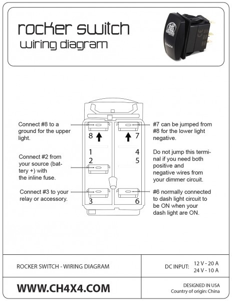 Carling Technologies Rocker Switch Wiring Diagram Lighted