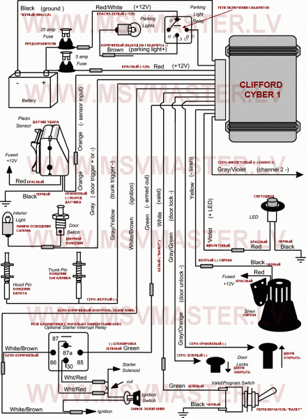 Clifford Car Alarm Wiring Diagram