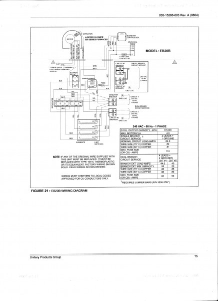 Nordyne Electric Furnace Wiring Diagram