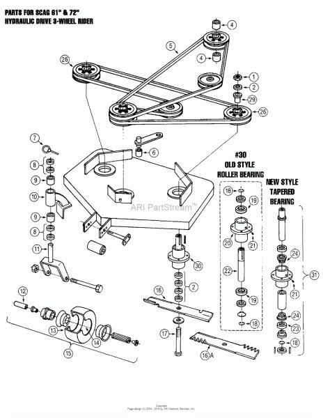 Oregon Scag Parts Diagram For Scag Tiger Cub 48v, 52v Deck Mower