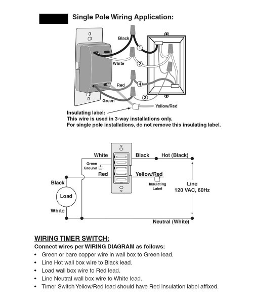 Wiring Diagram For A Single Pole Light Switch