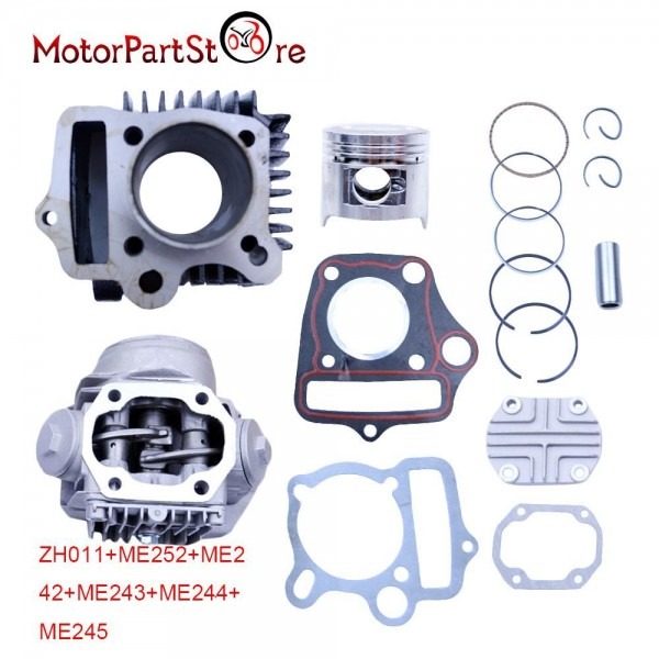 47mm Cylinder Head Piston Rings Gaskets Kit For Trail 90 Scooter