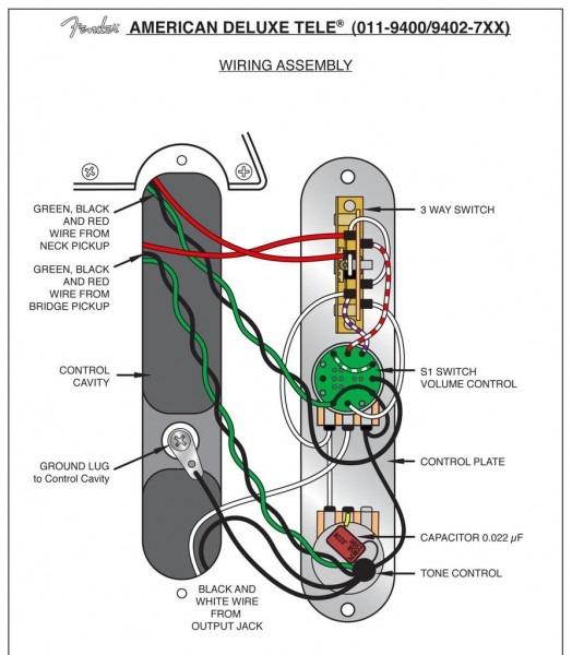 Fender Nashville Telecaster N3 Pickup Wiring Diagram