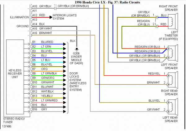 98 Honda Civic Radio Wiring Diagram