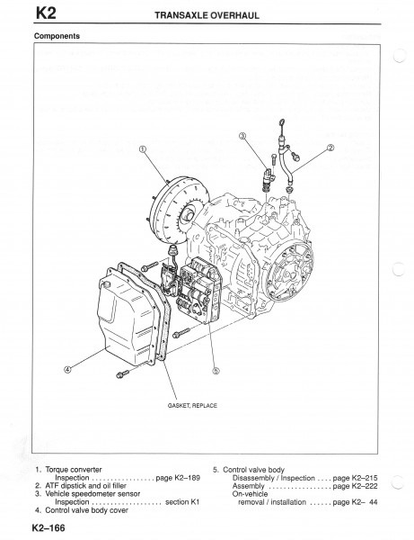 Mazda 626 Transmission Diagram