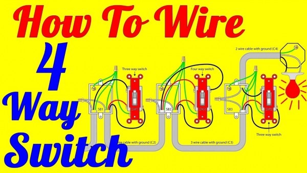 4 Way Light Switch Wiring Diagram (how To Install)