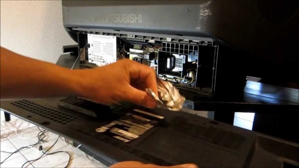 Replacing Mitsubishi Tv Dlp Chip Fixing Black And Whites Dots