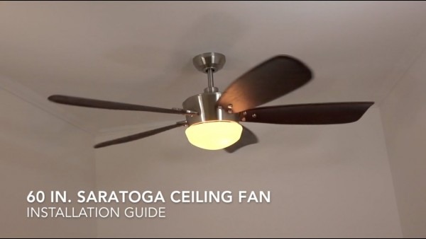 How To Install The Harbor Breeze 60 In  Saratoga Ceiling Fan