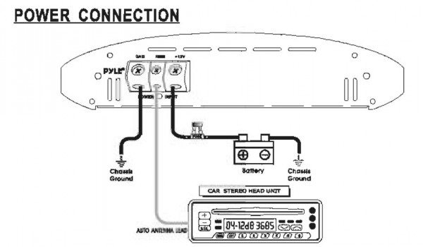 Mono Amp Wiring Block Diagram