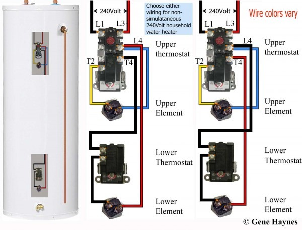 Water Heater Electrical Diagram