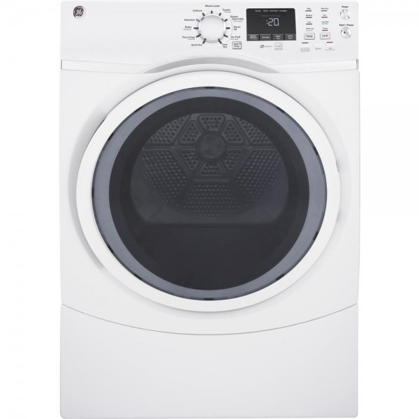 Ge 7 5 Cu  Ft  Capacity Front Load Electric Dryer With Steam In