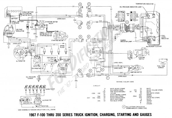 1968 Ford Steering Column Wiring Diagram