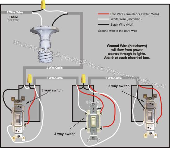 4 Way Dimmer Wiring Diagram