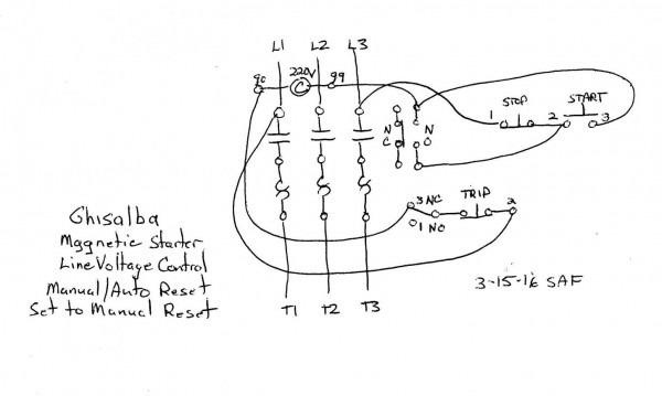 3 Phase Motor Start Stop Wiring Diagram