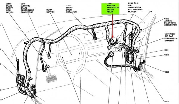 2001 Lincoln Town Car Wiring Harness