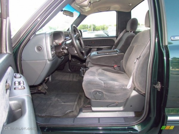 Graphite Gray Interior 2002 Chevrolet Silverado 1500 Ls Regular