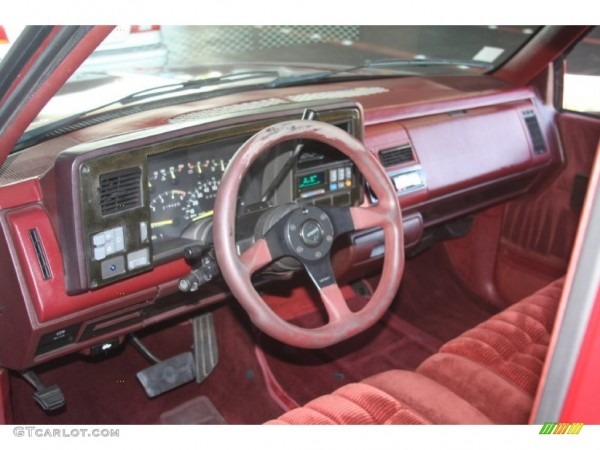 1991 Chevrolet C K C1500 Regular Cab Red Dashboard Photo  55920462