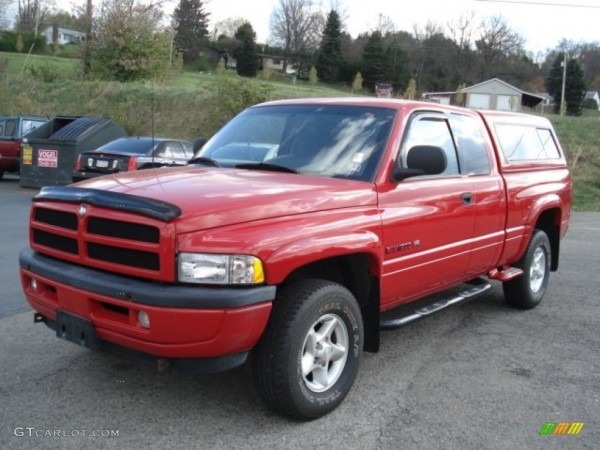1998 Flame Red Dodge Ram 1500 Sport Extended Cab 4x4  63595741