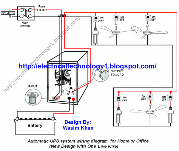 House Wiring Diagram With Inverter