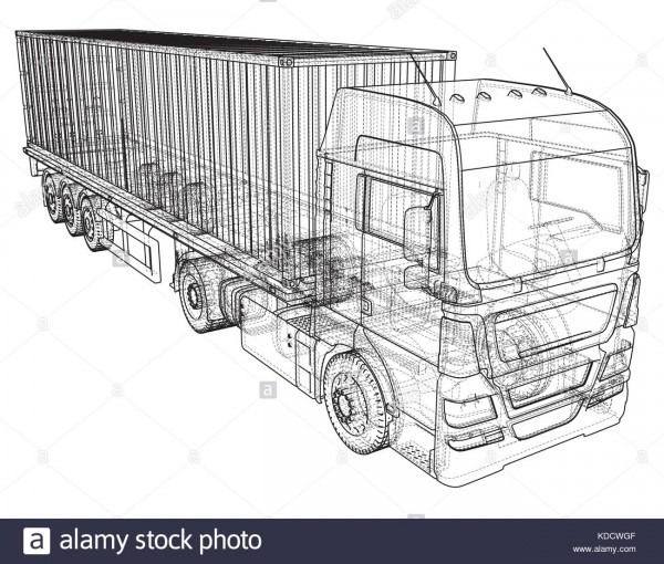 Cargo Truck Trailer  Wire