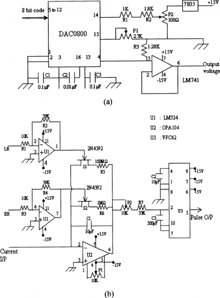 Circuit Diagram Of (a) High Voltage Adjust Circuit, (b) Current To