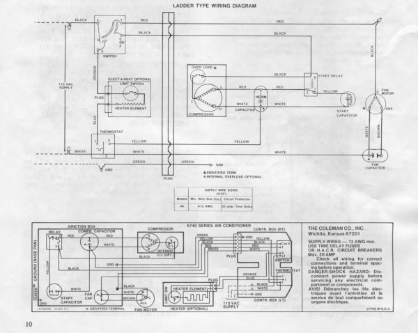 Coleman Ac Wiring Diagram