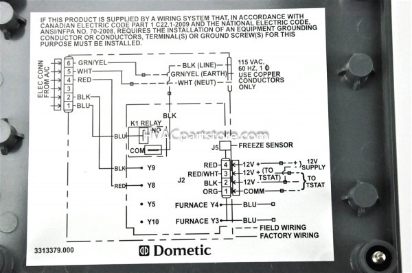 Dometic Air Conditioner Thermostat Wiring