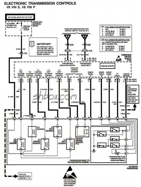 1993 Gmc 4l60e Wiring Schematic