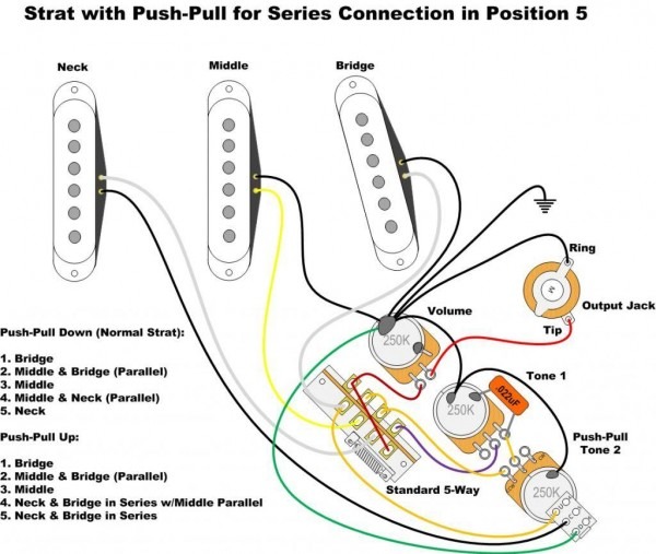 Fender Stratocaster Schematic Diagram