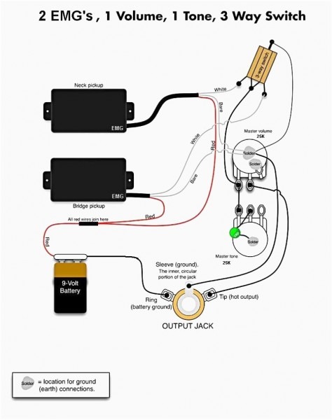 Guitar Wiring Diagram 2 Pickup