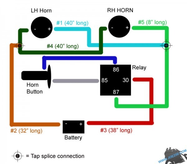 Two Wire Horn Relay Diagram