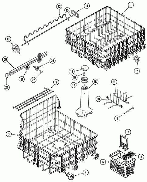 Maytag Dishwasher Parts Schematic, Refrigerators Parts