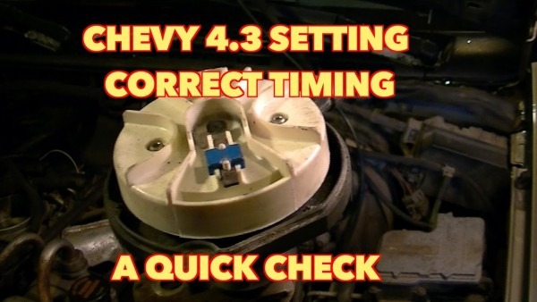 Chevy 4 3 V6 How To Set Distributor Timing