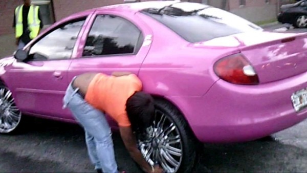 Piefacepresentwhips)01 Dodge Neon,purple,wet!!!!on 22's Rippin