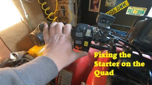 Fixing The Starter On The Honda Foreman 450es