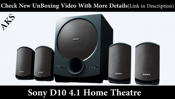 Sony Sa D10 4 1 Home Theatre Unboxing By Aks