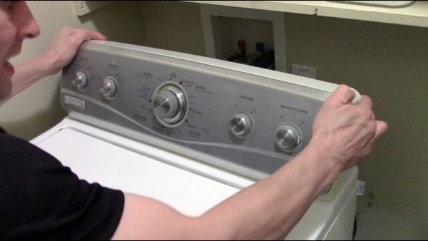 How To Open Or Remove A Washer   Dryer Control Panel