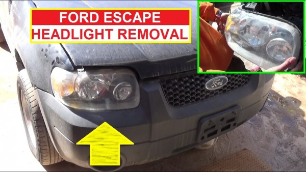 How To Remove And Replace The Headlight On Ford Escape 2001 2002