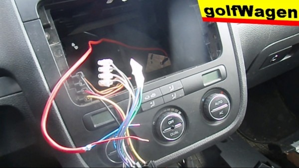 Vw Golf 5, I'm Going To Pull A Cable To The Central Speakers For