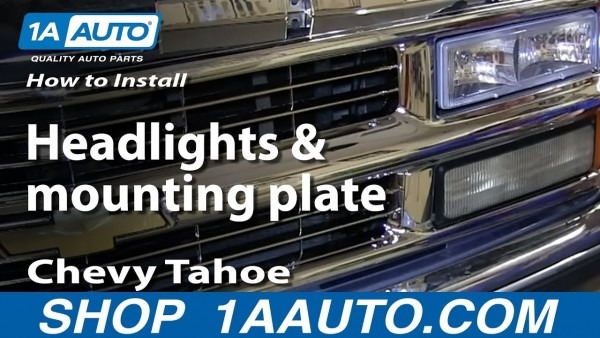 How To Install Replace Headlights And Mounting Plate 1996