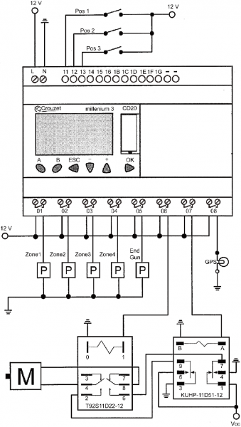 Plc Wiring Diagram (p = Pump; M = Motor  T92s11d22