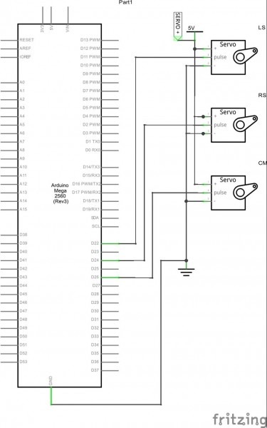 Schematic Diagram Of Mini Servo Motor With Arduino Mega In Main