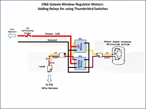 5 Pin Power Window Wire Diagram